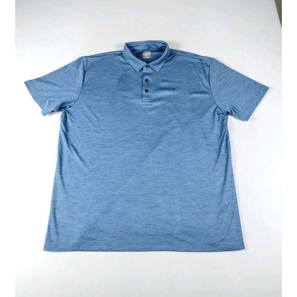 Callaway Polo Shirt Mens XL Blue Golf Opti Dri Athletic Athleisure‎ Activewear